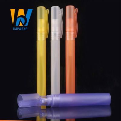 10ml New Arrival Many Colors Atomizer Plastic Perfume Spray Bottle Perfume Pen With Clip Cap