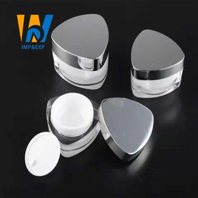 Purple Black Brown Empty Plastic Cosmetic Cream Jars Double Wall 5ml 50ml 10 Oz 10 Gram Plastic Containers